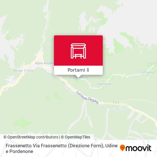Mappa Frassenetto Via Frassenetto (Direzione Forni)