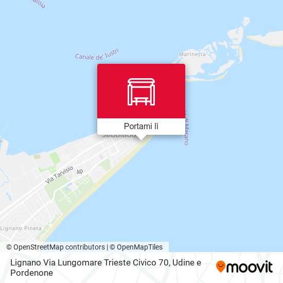 Mappa Lignano Via Lungomare Trieste Civico 70