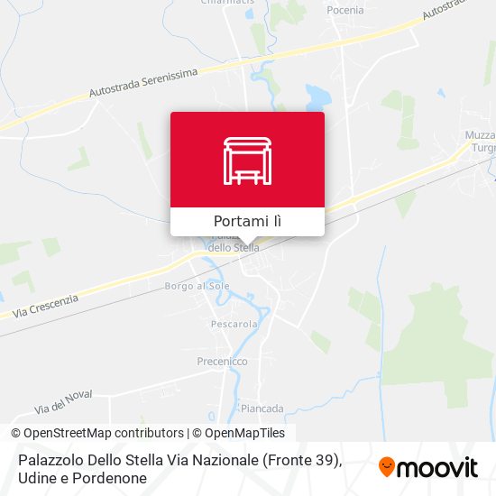 Mappa Palazzolo Dello Stella Via Nazionale (Fronte 39)