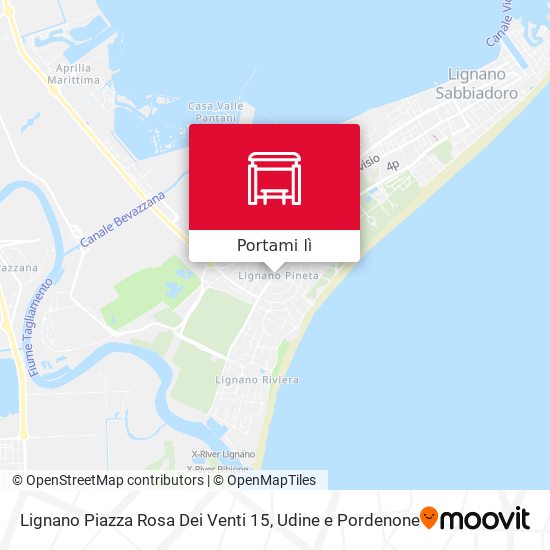 Mappa Lignano Piazza Rosa Dei Venti 15