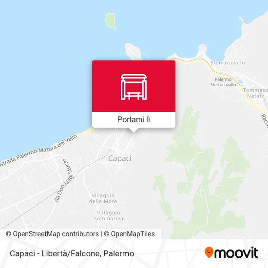 Mappa Capaci - Libertà/Falcone