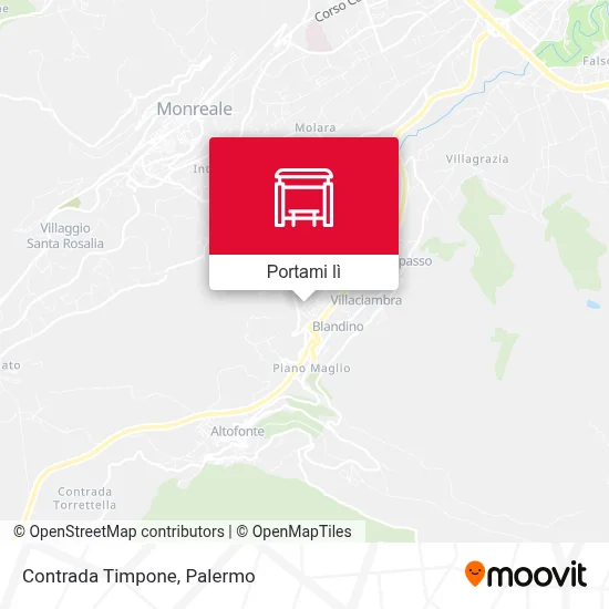 Mappa Contrada Timpone