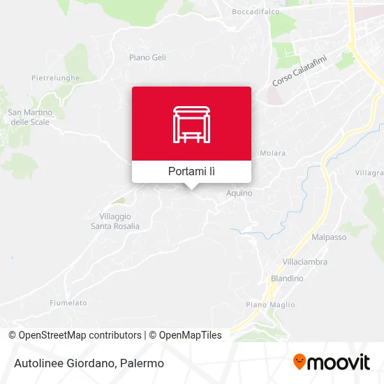 Mappa Autolinee Giordano