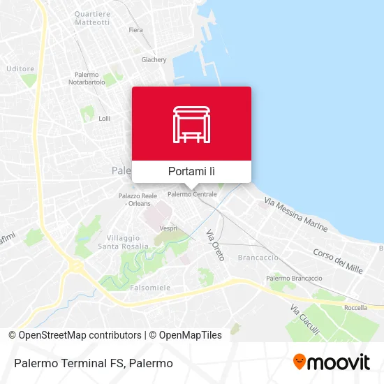 Mappa Palermo Terminal FS