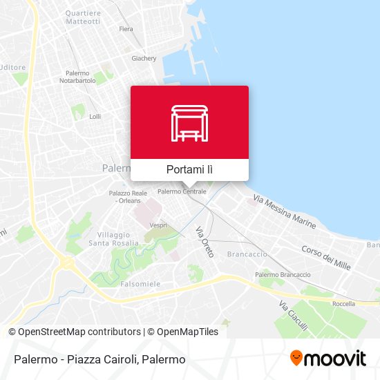 Mappa Palermo - Piazza Cairoli