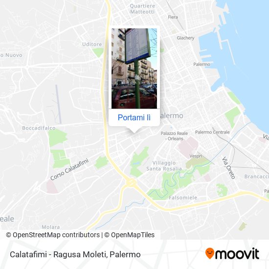 Mappa Calatafimi - Ragusa Moleti