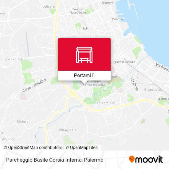 Mappa Parcheggio Basile Corsia Interna