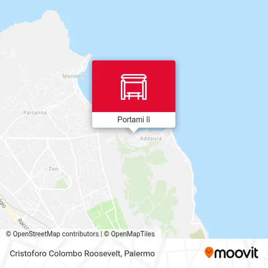 Mappa Cristoforo Colombo Roosevelt