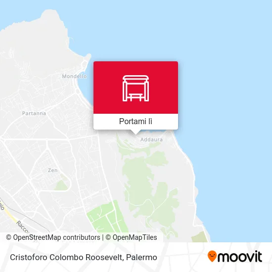 Mappa Cristoforo Colombo Roosevelt