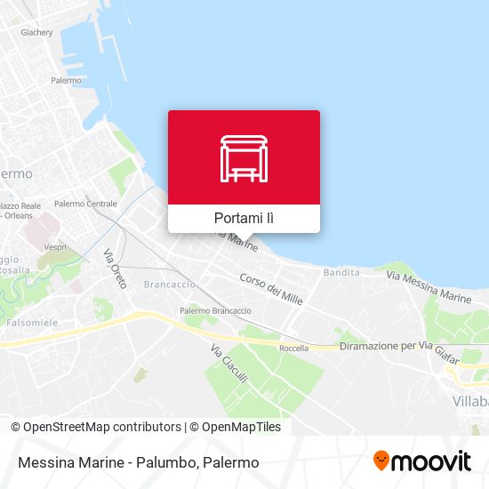 Mappa Messina Marine - Palumbo