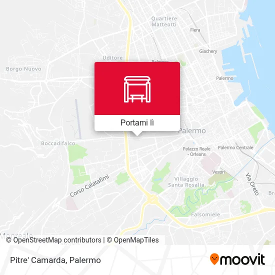 Mappa Pitre' Camarda