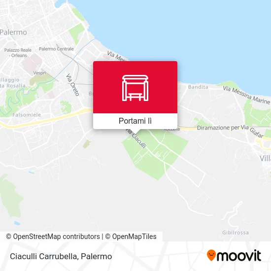 Mappa Ciaculli Carrubella