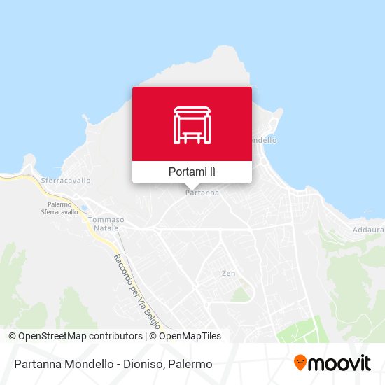 Mappa Partanna Mondello - Dioniso