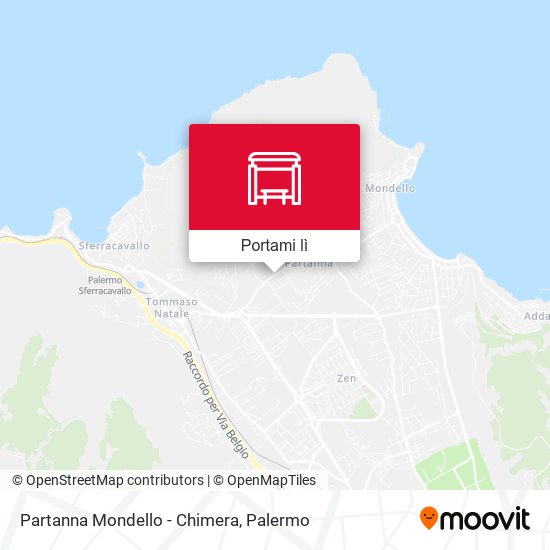 Mappa Partanna Mondello - Chimera
