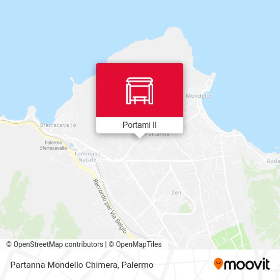 Mappa Partanna Mondello Chimera