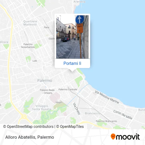 Mappa Alloro Abatellis