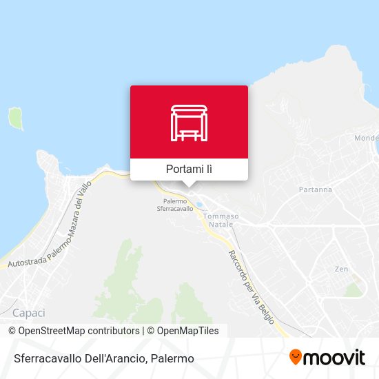 Mappa Sferracavallo Dell'Arancio