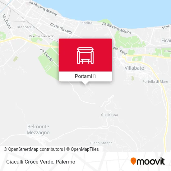 Mappa Ciaculli Croce Verde