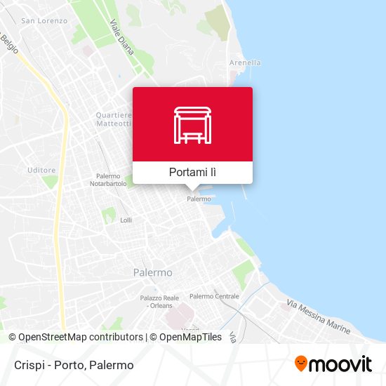 Mappa Crispi - Porto