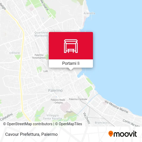 Mappa Cavour Prefettura