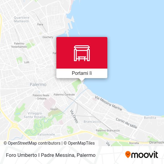 Mappa Foro Umberto I - Padre Messina