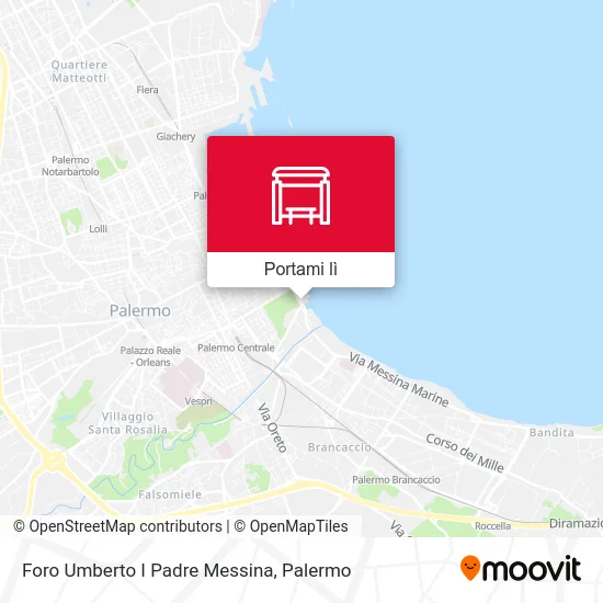 Mappa Foro Umberto I Padre Messina