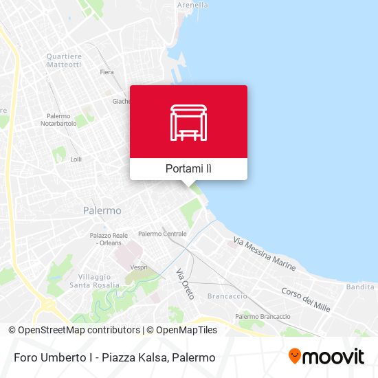 Mappa Foro Umberto I - Piazza Kalsa