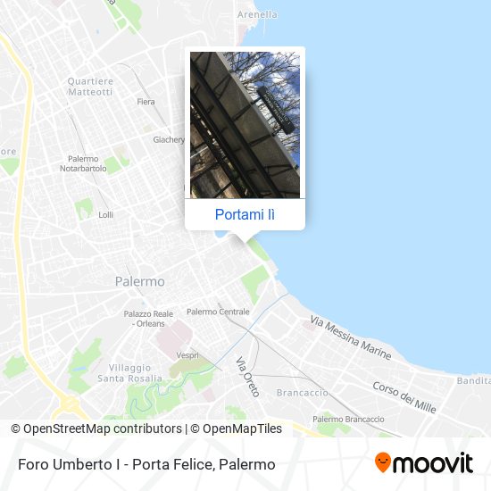 Mappa Foro Umberto I - Porta Felice