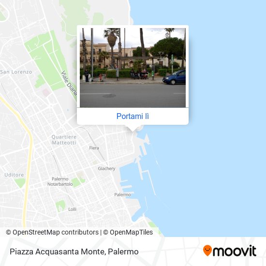 Mappa Piazza Acquasanta Monte