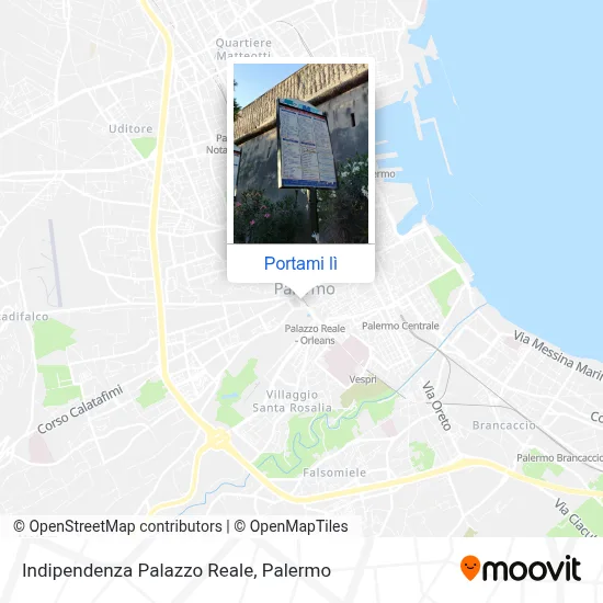 Mappa Indipendenza Palazzo Reale