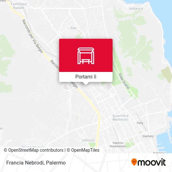 Mappa Francia Nebrodi