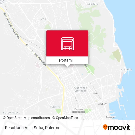 Mappa Resuttana Villa Sofia
