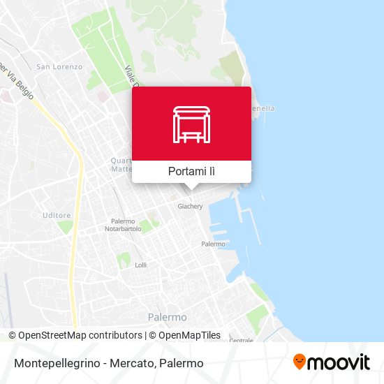 Mappa Montepellegrino - Mercato