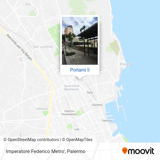 Mappa Imperatore Federico Metro'