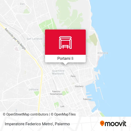 Mappa Imperatore Federico Metro'