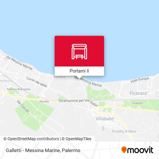 Mappa Galletti - Messina Marine