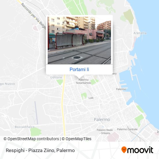 Mappa Respighi - Piazza Ziino