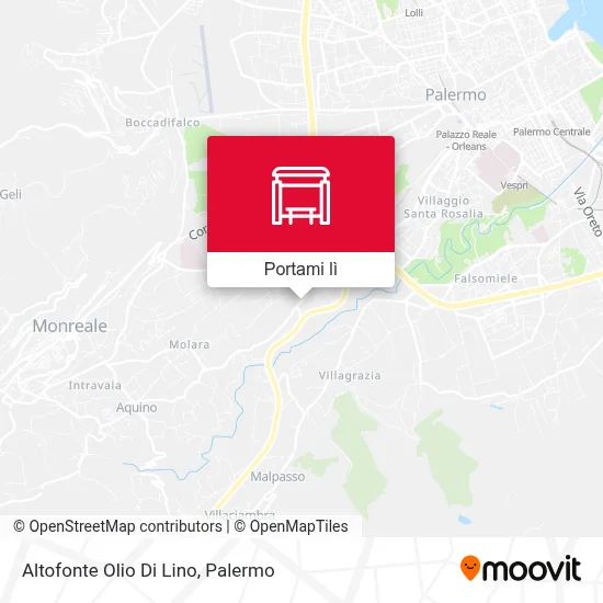 Mappa Altofonte Olio Di Lino