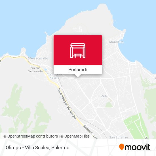 Mappa Olimpo - Villa Scalea