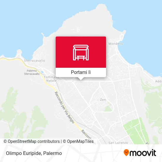 Mappa Olimpo Euripide