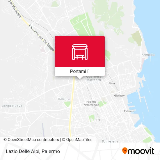 Mappa Lazio Delle Alpi