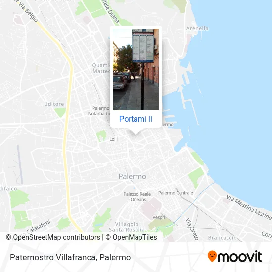 Mappa Paternostro Villafranca