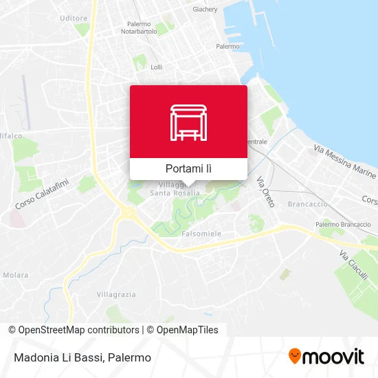 Mappa Madonia Li Bassi