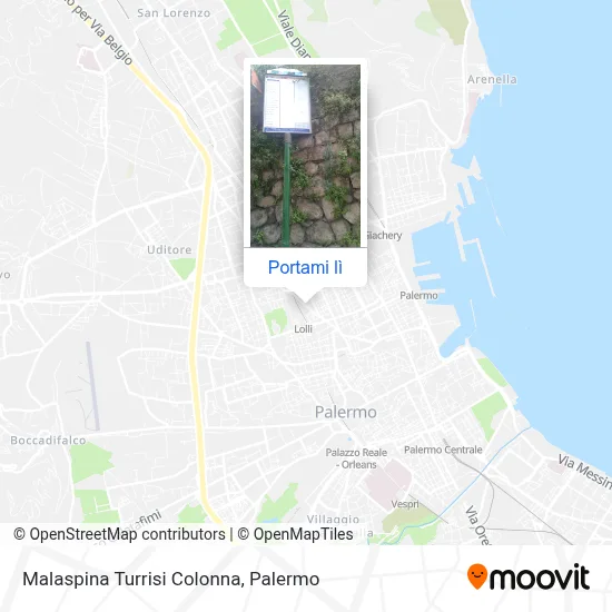 Mappa Malaspina Turrisi Colonna