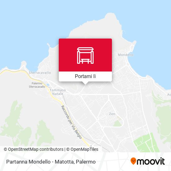 Mappa Partanna Mondello - Matotta