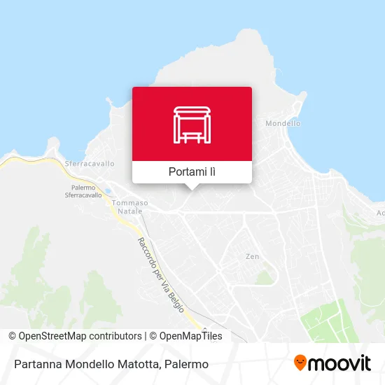 Mappa Partanna Mondello Matotta