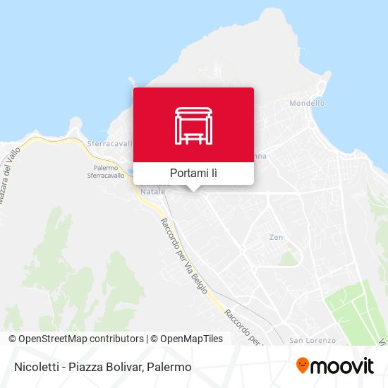 Mappa Nicoletti - Piazza Bolivar
