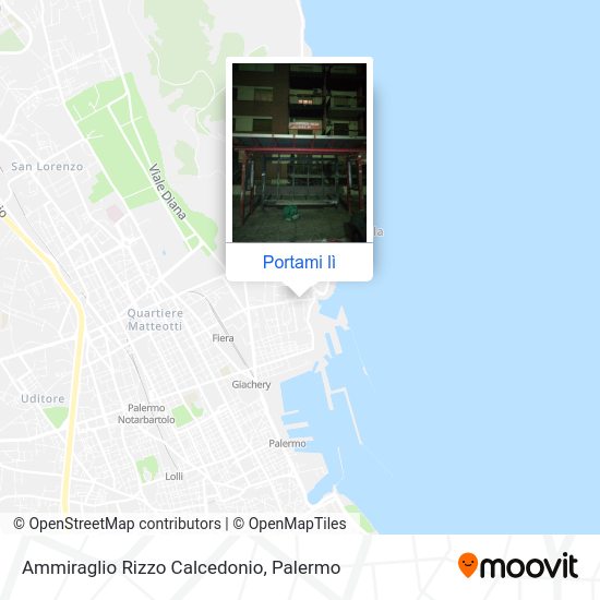 Mappa Ammiraglio Rizzo Calcedonio