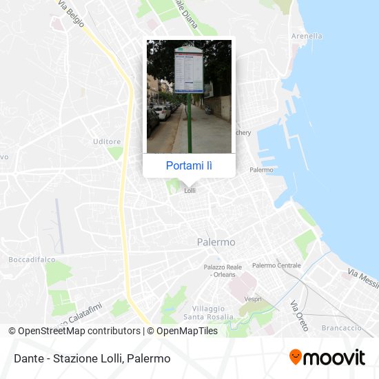 Mappa Dante - Stazione Lolli