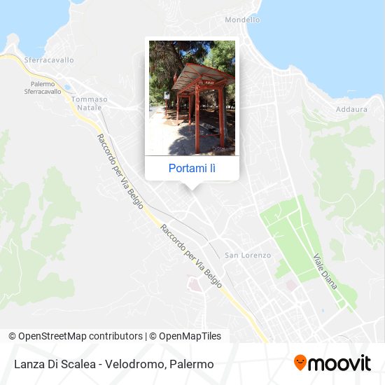Mappa Lanza Di Scalea - Velodromo